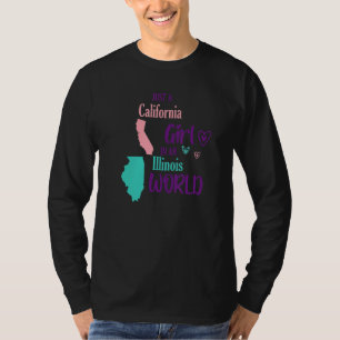 Trotse meisje ontwerp Gewoon een Californisch meis T-shirt