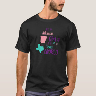 Trotse meisje ontwerp Gewoon een meisje uit Arkans T-shirt