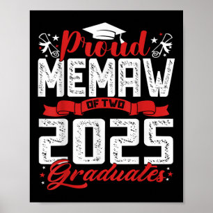 Trotse Memaw van twee 2025 afgestudeerden Senior C Poster