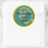 Trotse mensen zwerven niet ronde sticker (Tas)