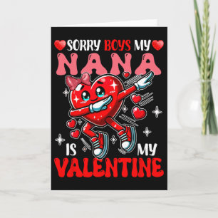 Trotse mijn oma is mijn Valentijnsdag dabbing hart Kaart