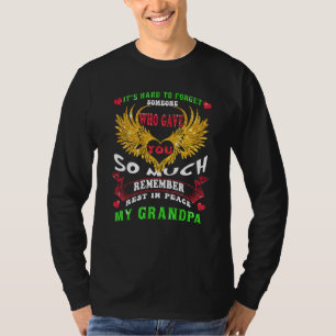 Trotse mijn opa in de hemel Fijne Vaderdag trots T-shirt