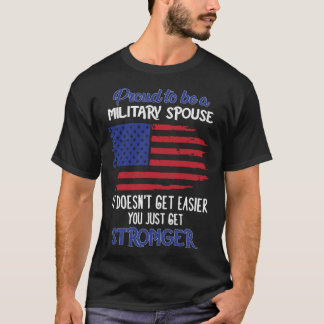 Trotse militaire echtgenote troepen komen thuis We T-shirt