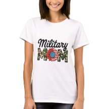 Trotse militaire moeder camouflage en Amerikaanse