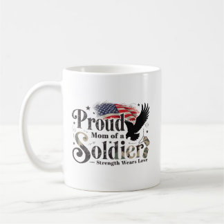 Trotse militaire moeder soldaat trots kunst koffiemok