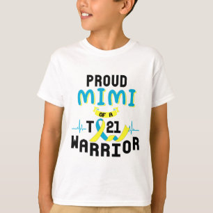 Trotse Mimi van een T21 Warrior Down Syndrome Awar T-shirt