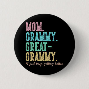 Trotse moeder Grammy Grote Grammy Ik blijf gewoon  Ronde Button 5,7 Cm