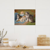 Trotse Moeder Kat Wilhelm Schwar Kunst Poster (Keuken)