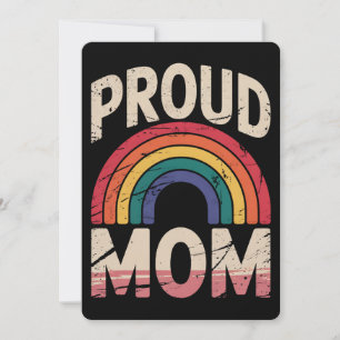 Trotse moeder Rainbow LGBTQ Gay Pride Ally Kaart