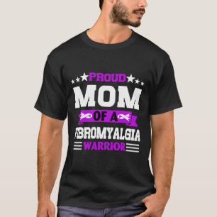 Trotse moeder strijder van een fibromyalgie bewust t-shirt