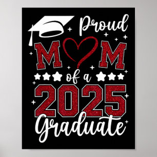 Trotse moeder van 2025 Senior Afstuderen familie Poster