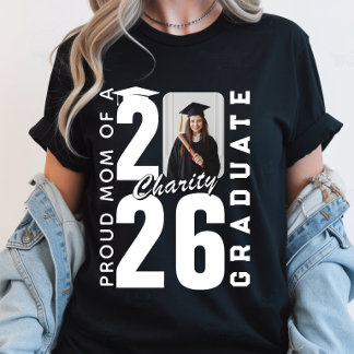 Trotse Moeder Van Afgestudeerde Van 2026 Op Maat G T-shirt