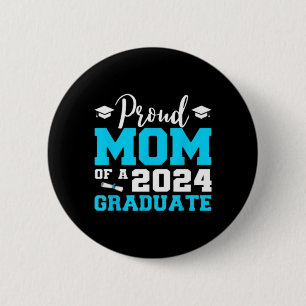 Trotse moeder van een 2024 Afstuderen School Afstu Ronde Button 5,7 Cm