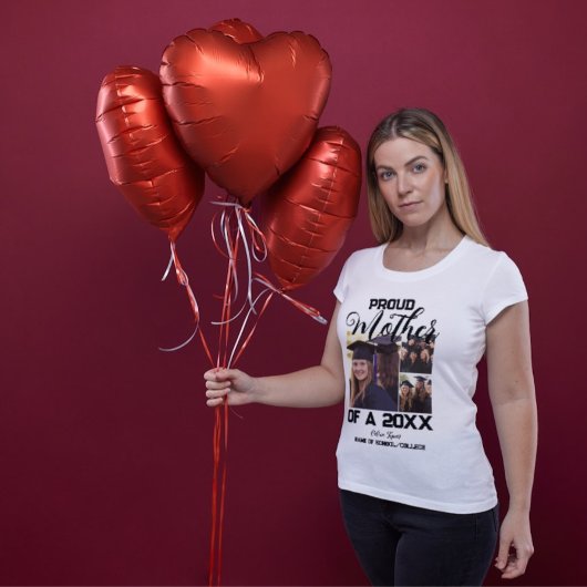 Trotse moeder van een 2024 Afstuderen T-shirt