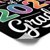 Trotse moeder van een 2025 Afstuderen senior afges Poster (Hoek)