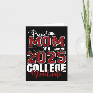 Trotse moeder van een 2025 College Afstuderen Afst Kaart