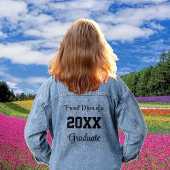 Trotse moeder van een 20XX Afstuderen Denim Jacket