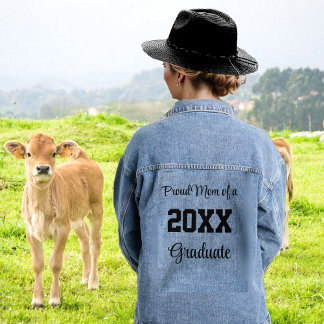 Trotse moeder van een afgestudeerde in 20XX Denim Jacket