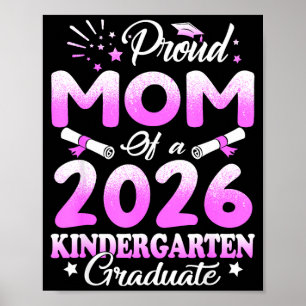 Trotse moeder van een afgestudeerde uit de klas va poster