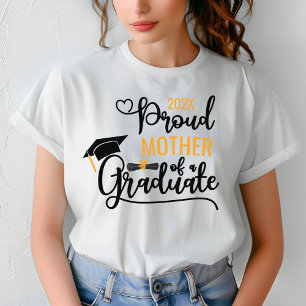 Trotse moeder van een Afstuderen ouder gewoonte T-shirt