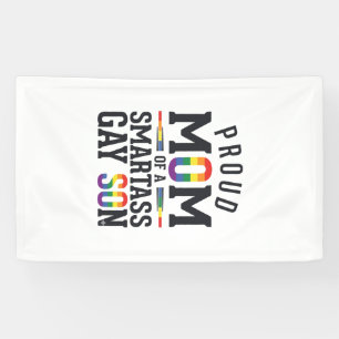 Trotse moeder van een brutale homoseksuele zoon vi spandoek