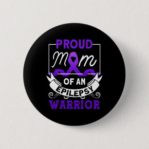 Trotse moeder van een epilepsie krijger Epilepsie Ronde Button 5,7 Cm