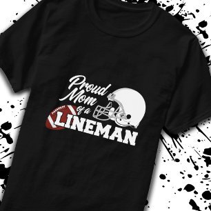 Trotse moeder van een Lineman - Football Player T-shirt
