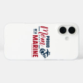 Trotse moeder van een marinier - Kleur Case-Mate iPhone Case (Achterkant (horizontaal))
