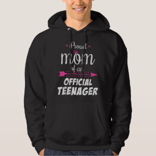 Trotse Moeder Van Een Officieuze Puber Grappige 13 Hoodie