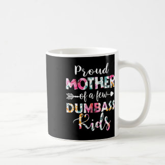 Trotse moeder van een paar domme Kinder bloemenmoe Koffiemok