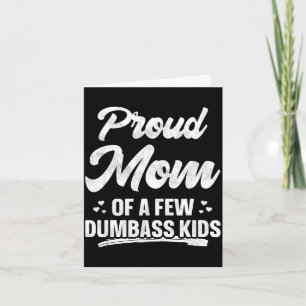 Trotse moeder van een paar kinderen shirt grappige kaart