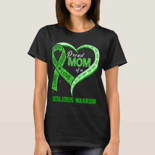 Trotse moeder van een scoliose krijger t-shirt