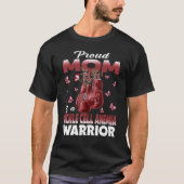 Trotse moeder van een sikkelcelanemie Warrior Awar T-shirt (Voorkant)