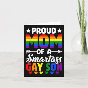 Trotse Moeder Van Een Slimme Homo Zoon Lgbtq Pride Kaart