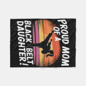 Trotse moeder van een zwarte band dochter 13 fleece deken (Voorkant (Horizontaal))
