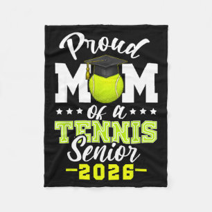 Trotse moeder van eindexamen tennis 2026 fleece deken