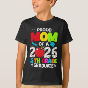 Trotse moeder van eindexamenklas 2026 groep 7 Moed T-shirt