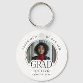 Trotse moeder van ons Afstudeerder Foto Keepsake S Sleutelhanger (Achterkant)