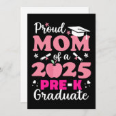 Trotse moeder van Pre-K Afstuderen 2025 Kaart (Voorkant / Achterkant)