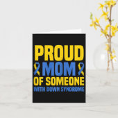 Trotse Moeder Wereld Downsyndroom Moeder  Kaart (Gele Bloem)