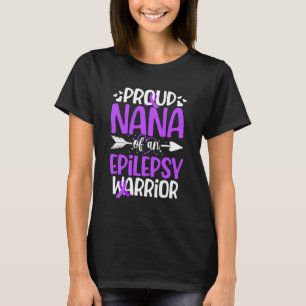 Trotse Nana van een Epilepsie Krijger Nana Epileps T-shirt