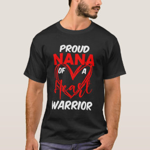 Trotse Nana van een He Warrior CHD bewustzijn T-shirt