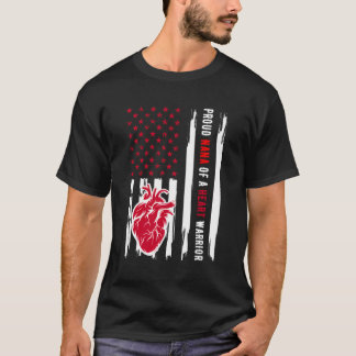 Trotse Nana van een He Warrior CHD bewustzijn T-shirt