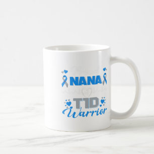 Trotse Nana Van T1d Krijger Type 1 Diabetes Bewust Koffiemok