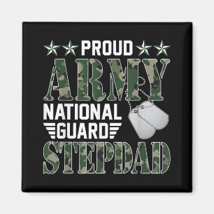 Trotse Nationale Garde Stepdad Militaire Familie Magneet