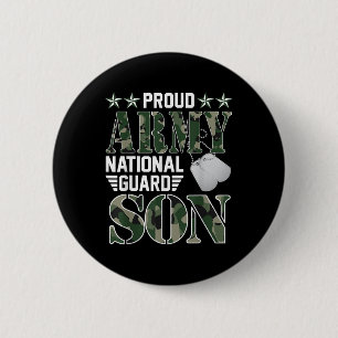 Trotse Nationale Garde van het Leger Zoon Militair Ronde Button 5,7 Cm