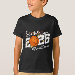 Trotse neef 2026 Senior Basketbal Kunstwerk T-shirt