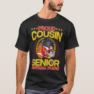Trotse neef senior klas van 2023 voetbal sport t-shirt
