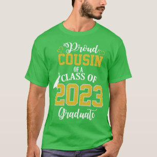 trotse neef van de klas van 2023 afstuderen t-shirt