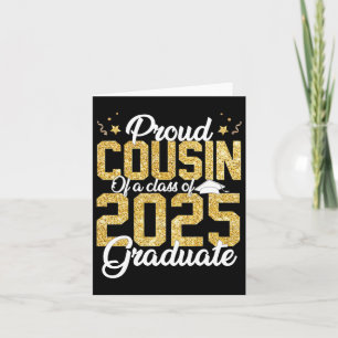 Trotse neef van een afgestudeerde van de klas van kaart